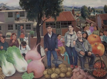 Chino Painting - Mercado de la ciudad de China